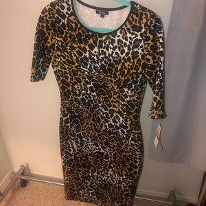 Animal Print Pencil Dress